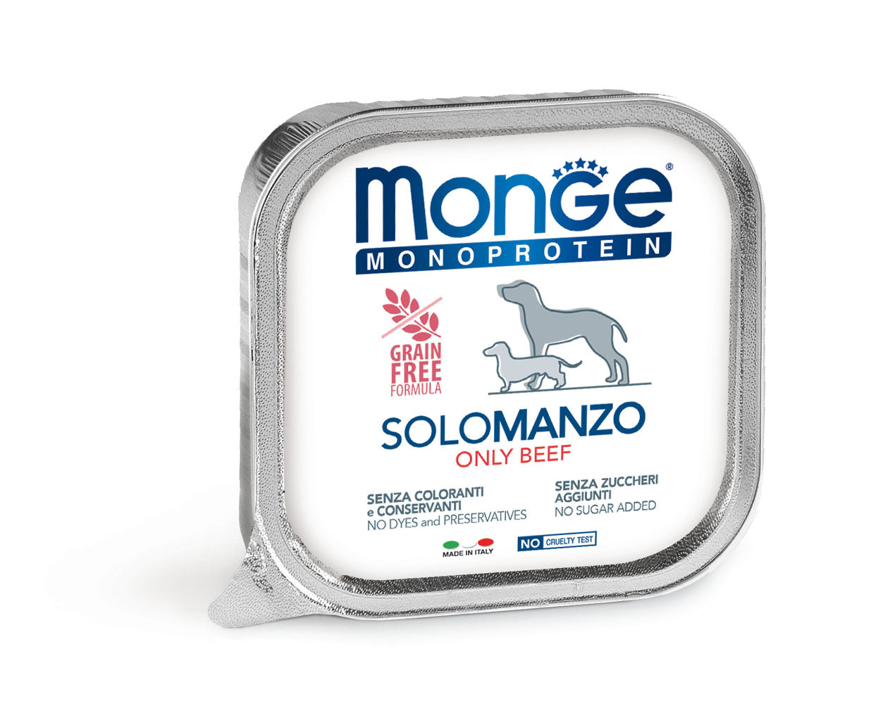 Monge Dog - GRAIN FREE - Monoprotein - SOLO Paté-Rind