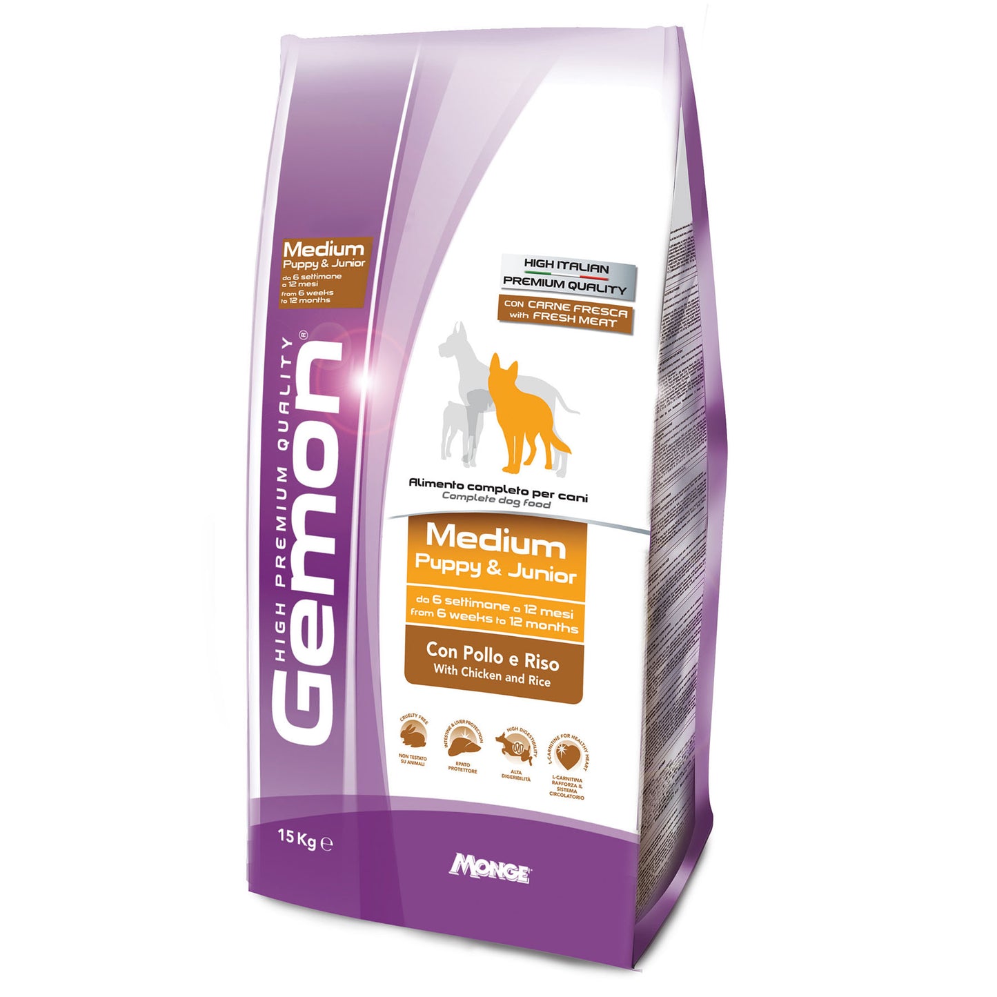 Gemon Dog - Puppy&Junior Medium Huhn