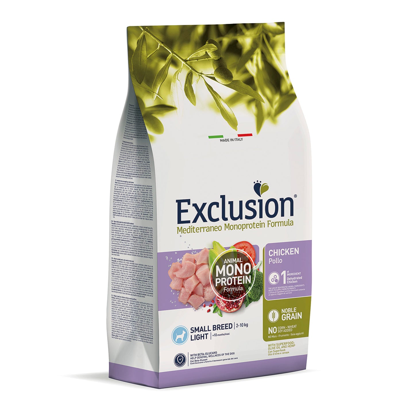 Exclusion Dog - MEDITERRANEAN Monoprotein - Light Small Chicken