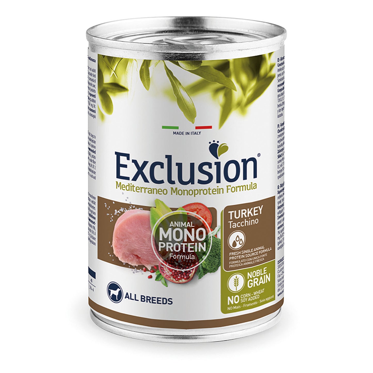 Exclusion Dog - MEDITERRANEAN Monoprotein - Adult All Breeds Turkey