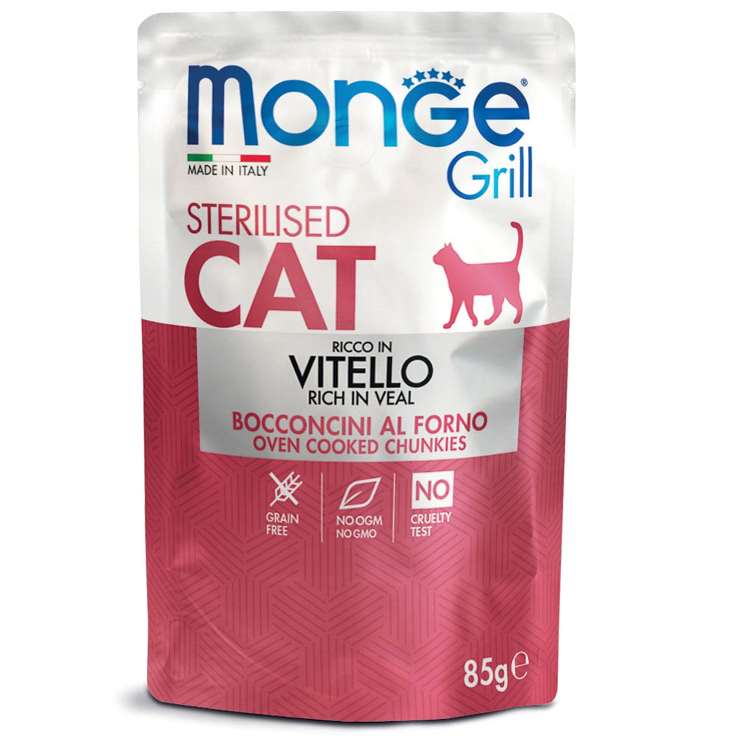 Monge Grill Cat - Sterilised Kalbfleisch