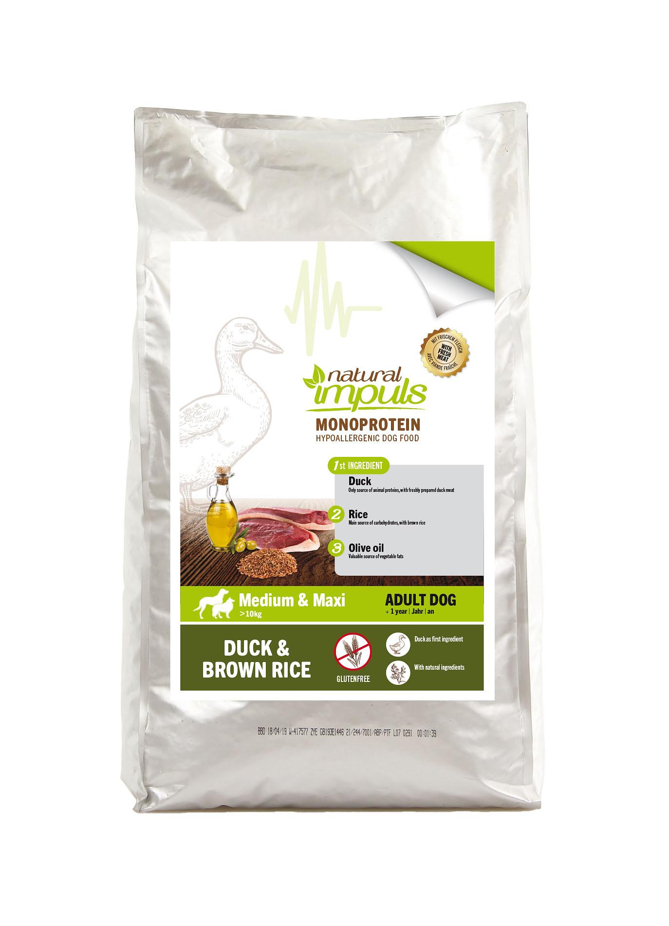 Natural Impulse Duck with brown rice