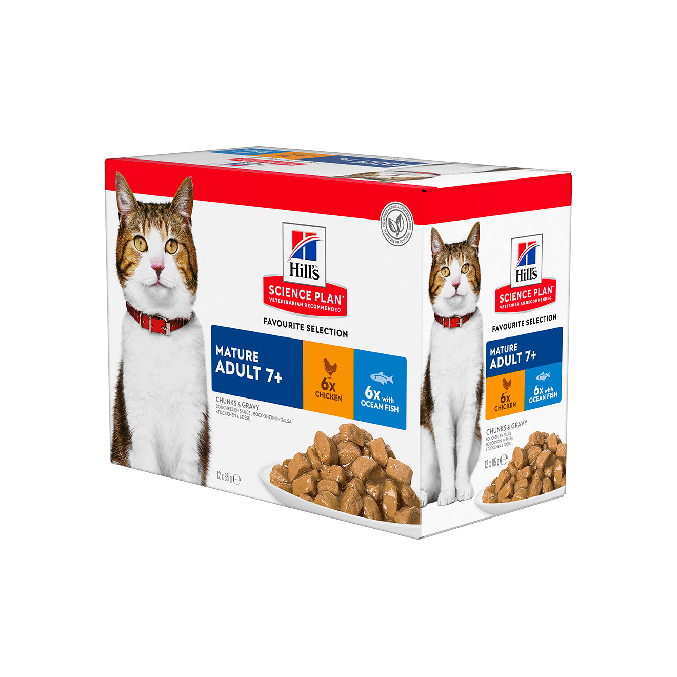 Hill’s SCIENCE PLAN - Mature Adult 7+ Multipack 6 x Chicken and 6 x Oceanfish