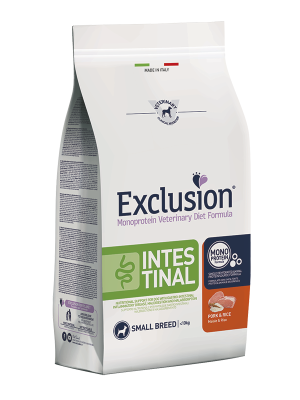 Exclusion Dog VET - INTESTINAL Monoprotein - Adult Small Pork