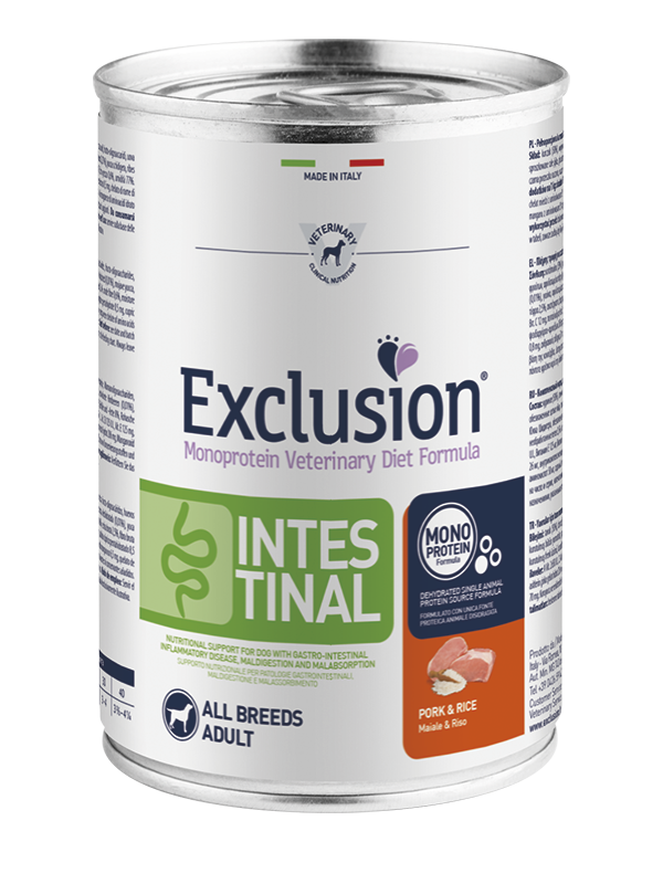 Exclusion Dog VET - INTESTINAL Monoprotein - Adult All Breeds Pork