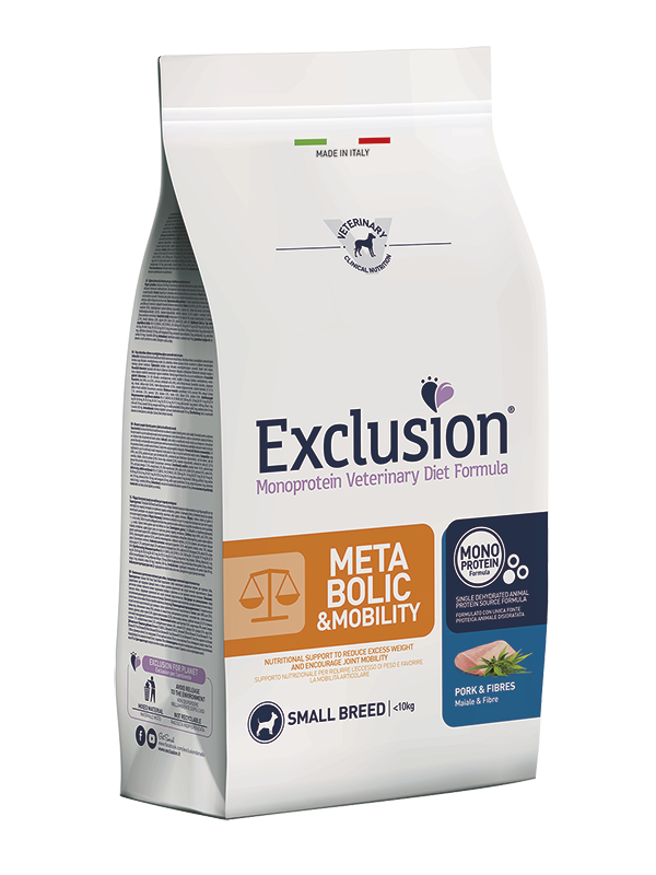 Exclusion Dog VET - METABOLIC Monoprotein - Adult Small Pork