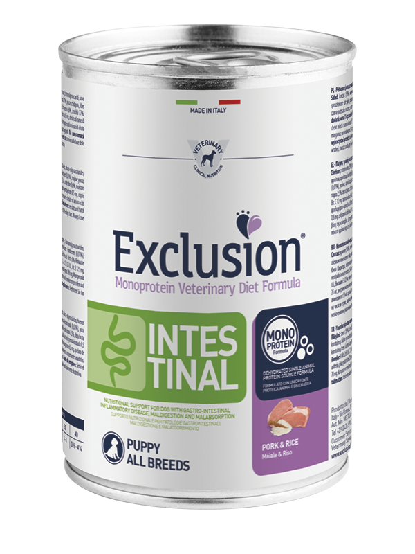 Exclusion Dog VET - INTESTINAL Monoprotein - Puppy All Breeds Pork