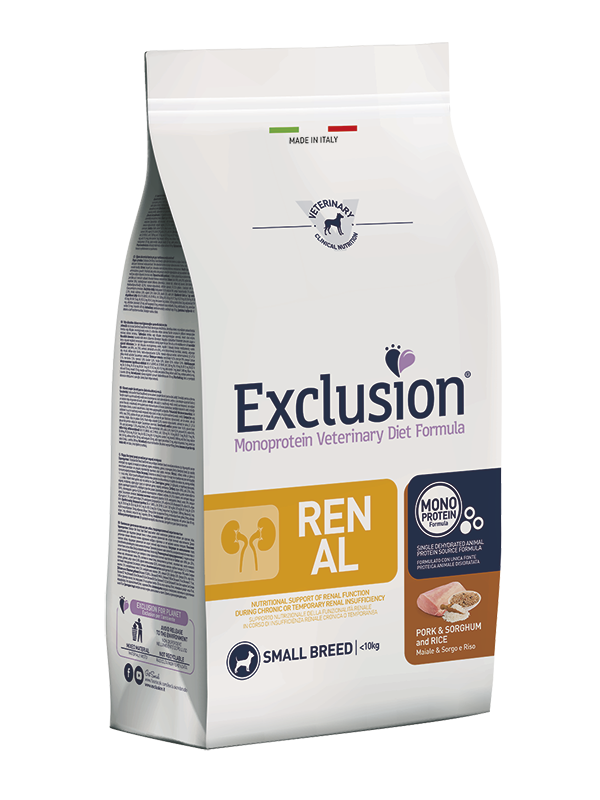 Exclusion Dog VET - RENAL Monoprotein - Adult Small Pork