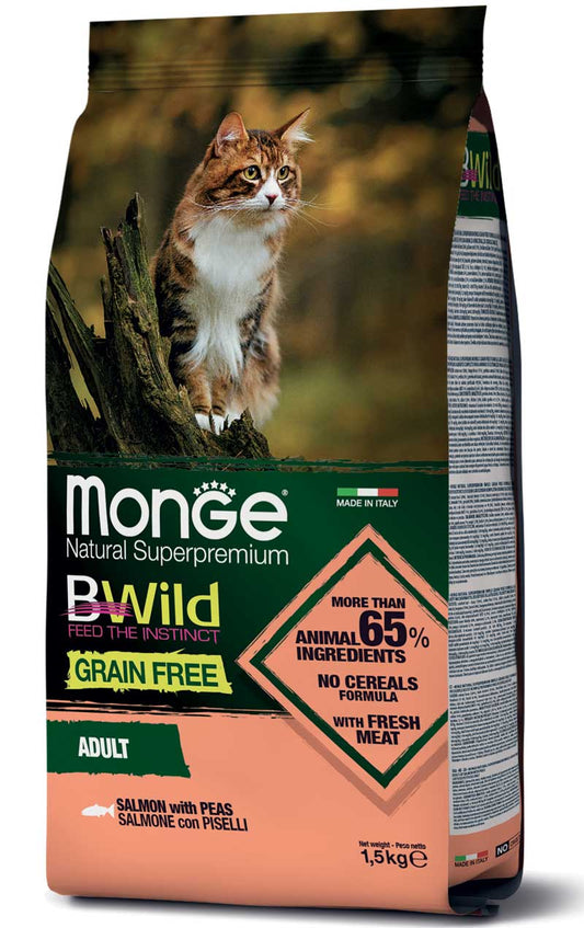 Monge Cat - BWild - GRAIN FREE - Adult Salmon