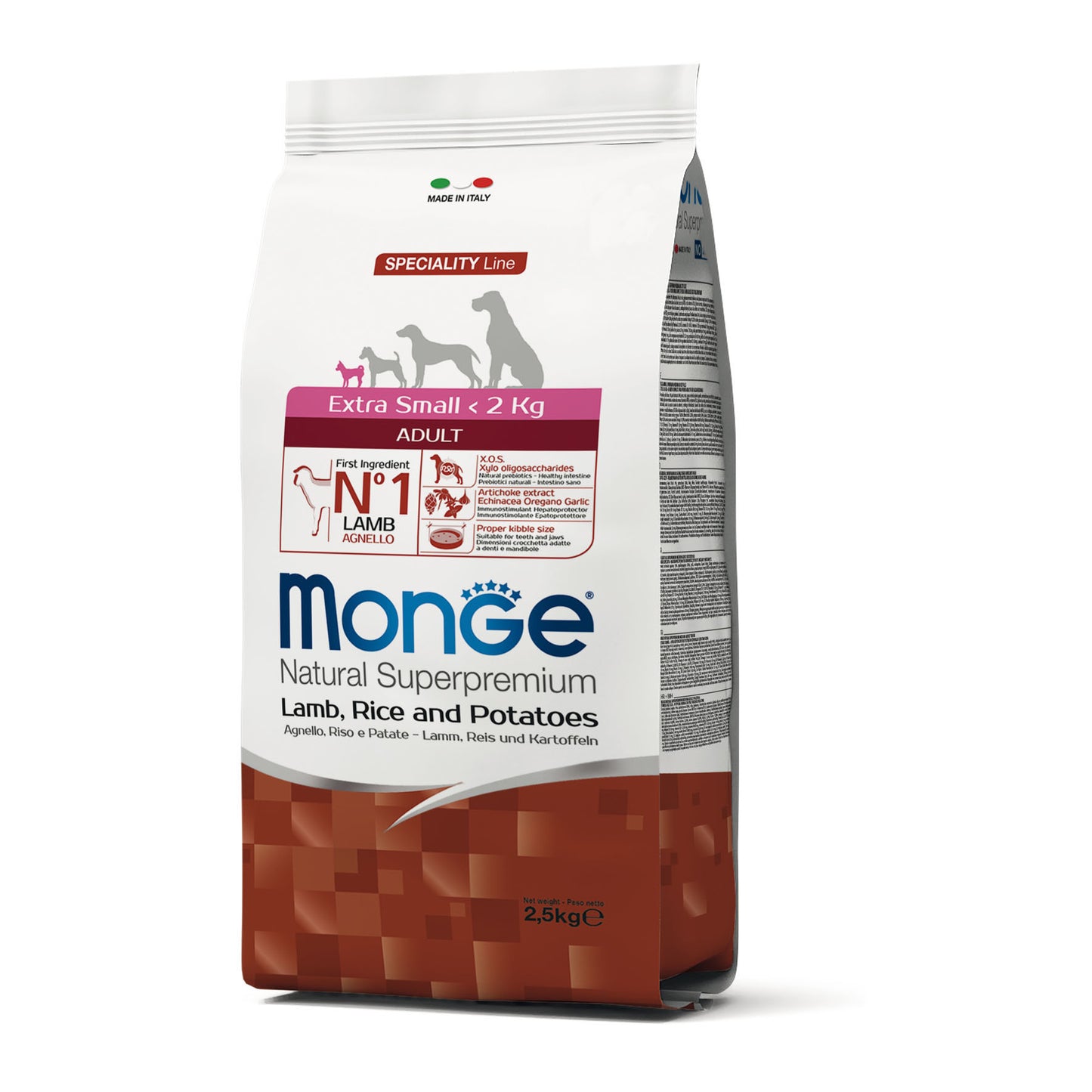Monge Dog - SPECIALITY Line - Monoprotein - Adult Extra Small Lamb