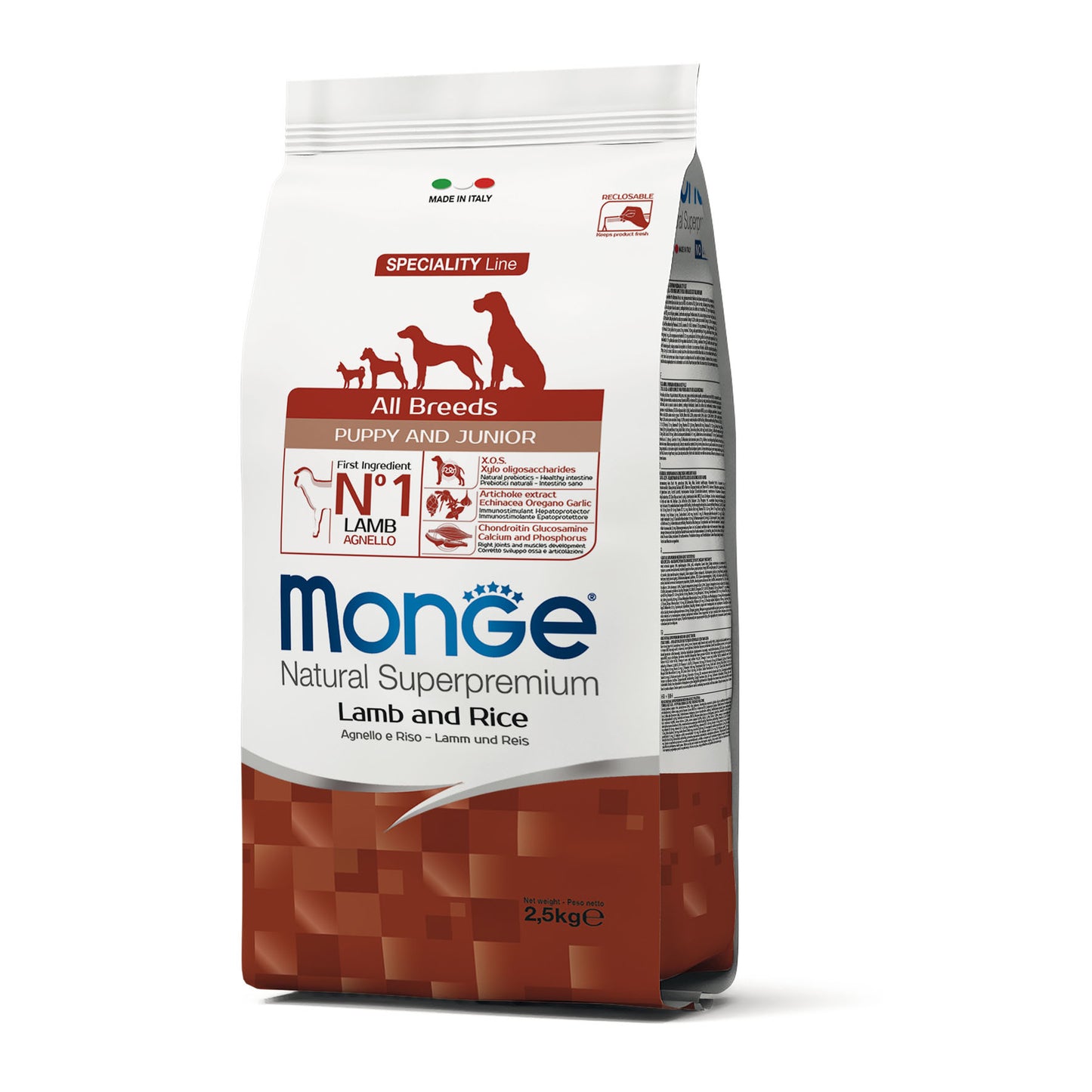 Monge Dog - SPECIALITY Line - Monoprotein - Puppy & Junior ALL BREEDS Lamb