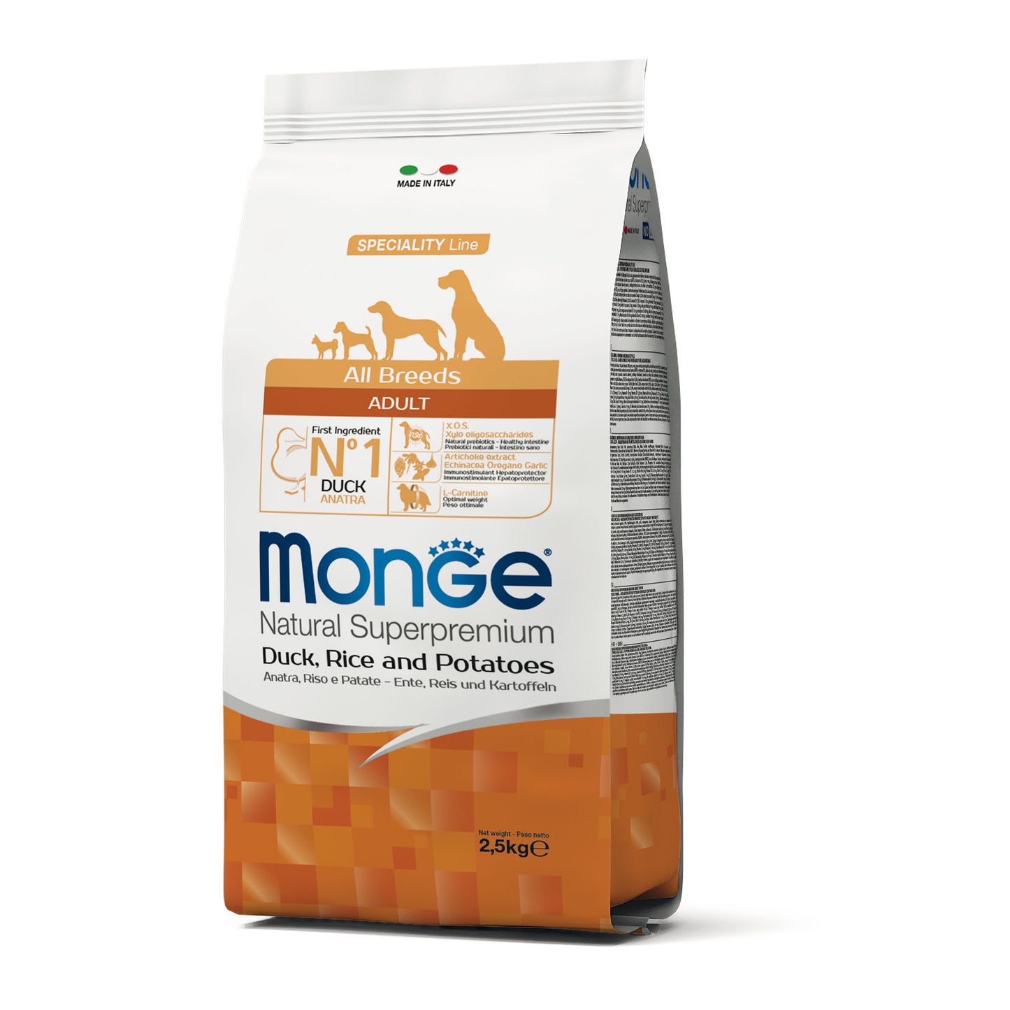 Monge Dog - SPECIALITY Line - Monoprotein - Adult ALL BREEDS Duck