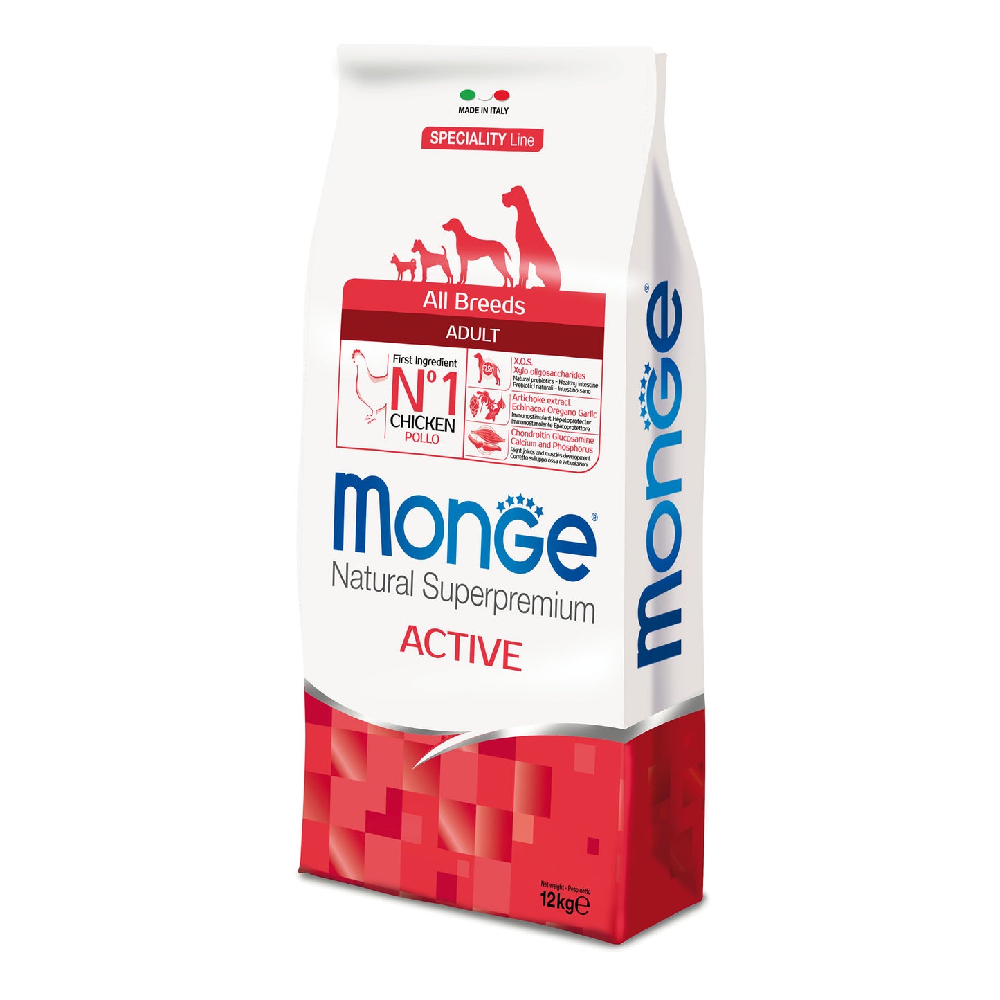 Monge Dog - SPECIALITY Line - Monoprotein - Adult ALL BREEDS  Active Chicken