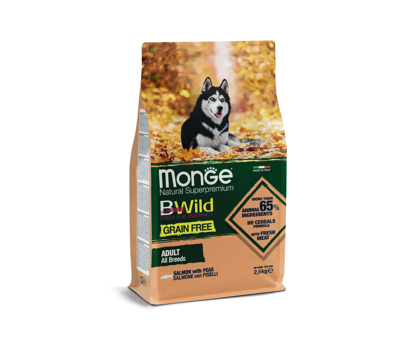 Monge Dog - BWild - GRAIN FREE - Adult Salmon
