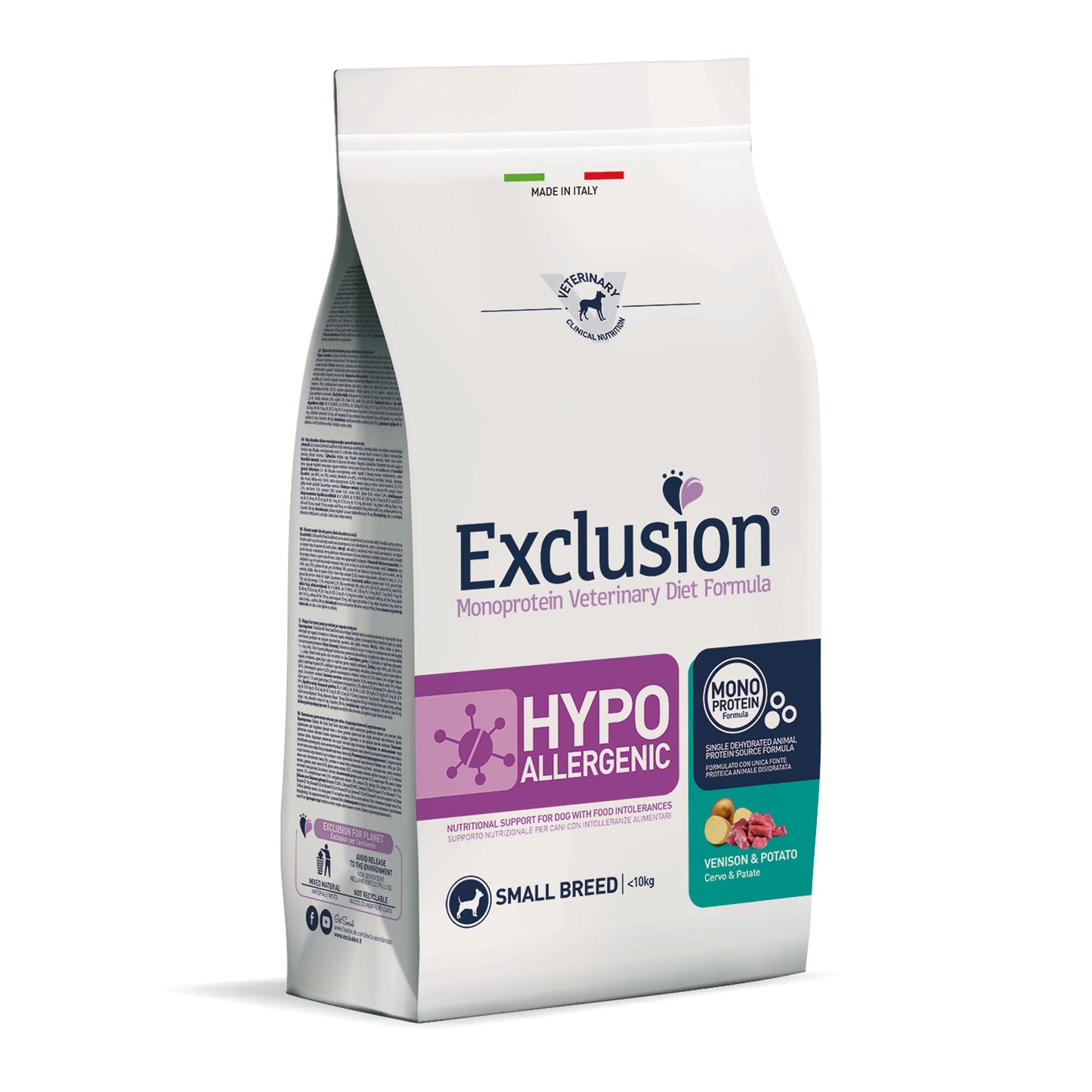 Exclusion Dog VET - HYPOALLERGENIC -Adult Small Venison