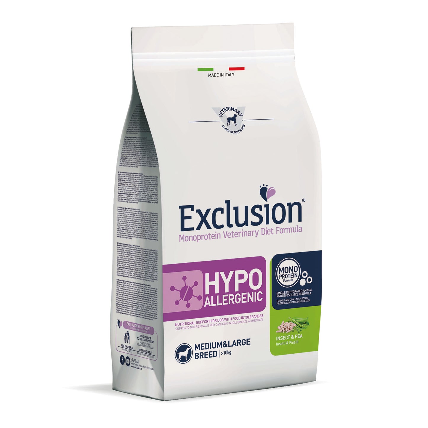 Exclusion Dog VET - HYPOALLERGENIC - Adult Med & La Insect