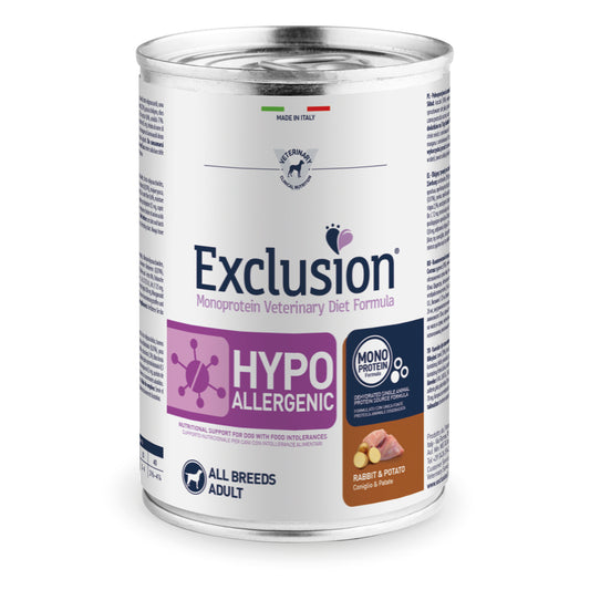 Exclusion Dog VET - HYPOALLERGENIC -Adult All Breeds Rabbit