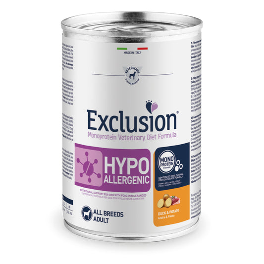 Exclusion Dog VET - HYPOALLERGENIC -Adult All Breeds Duck