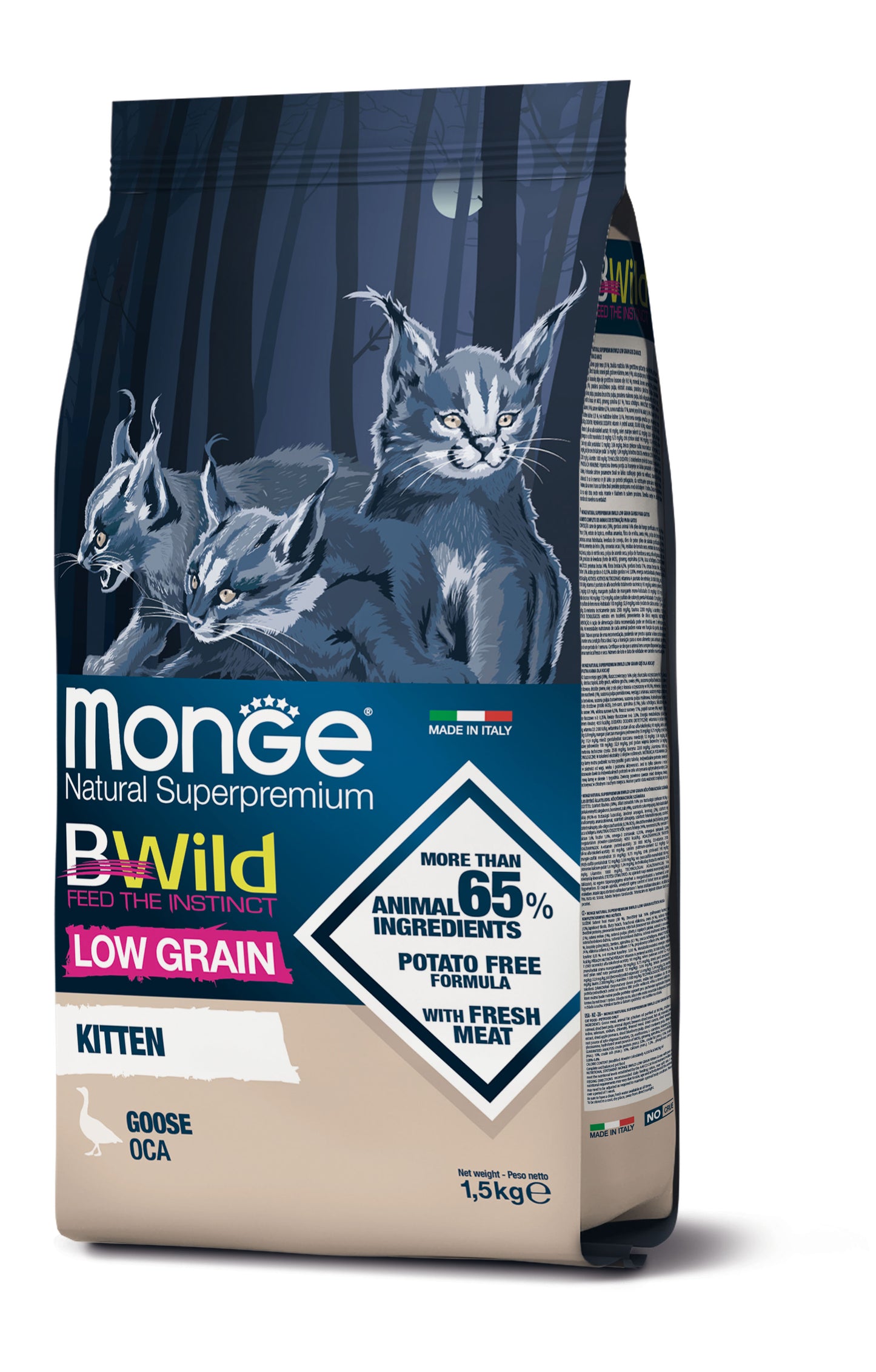 Monge Cat - BWild - LOW GRAIN - Kitten Goose
