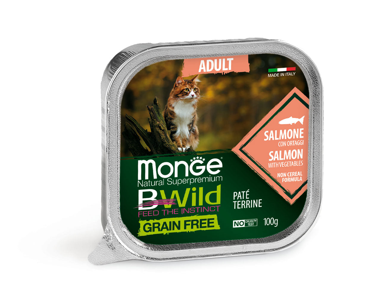 Monge Cat - Bwild - GRAIN FREE - Adult Salmon Paté