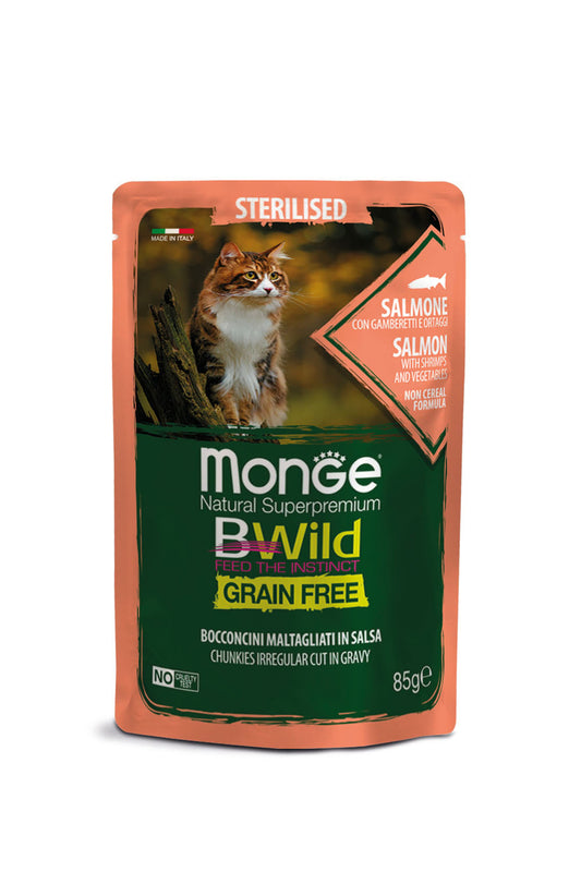 Monge Cat - Bwild - GRAIN FREE - Sterilized Salmon