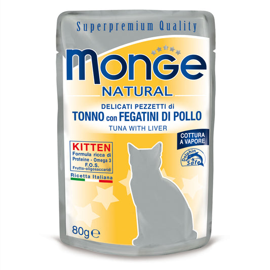 Monge Natural Cat - Tuna with liver in jelly - KITTEN