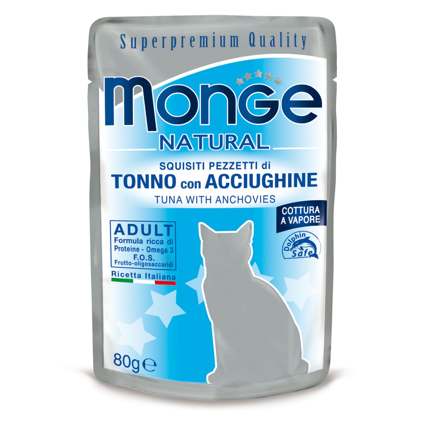 Monge Natural Cat - Tuna with anchovies in jelly