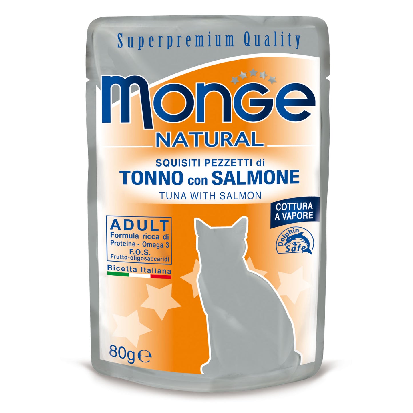 Monge Natural Cat - Tuna with salmon in jelly