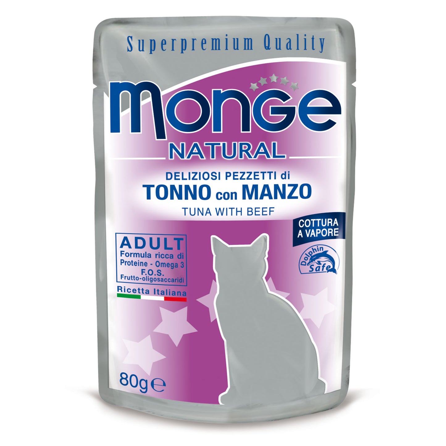Monge Natural Cat - Tuna with beef in jelly