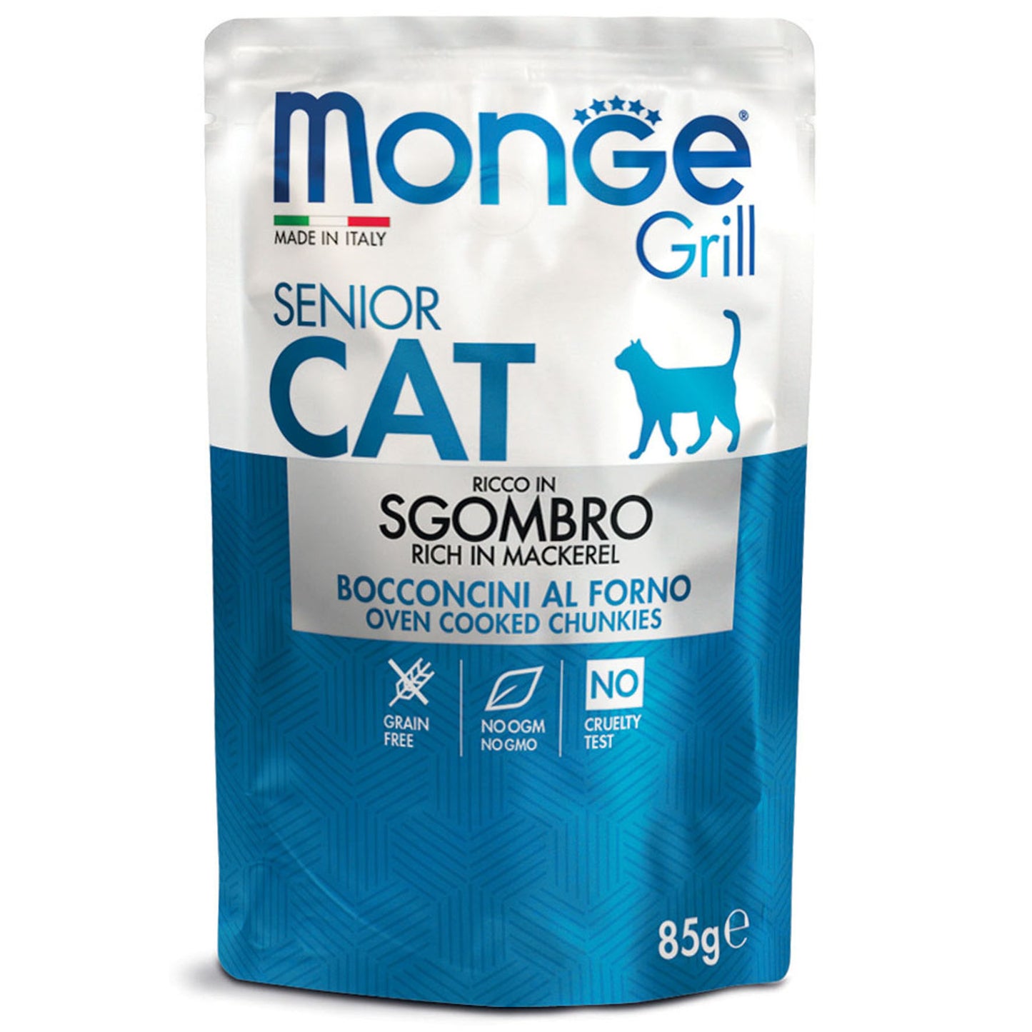 Monge Grill Cat - Senior Mackerel