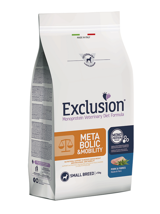 Exclusion Dog VET - METABOLIC Monoprotein - Adult Small Pork