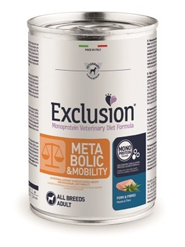 Exclusion Dog VET - METABOLIC Monoprotein - Adult All Breeds Pork