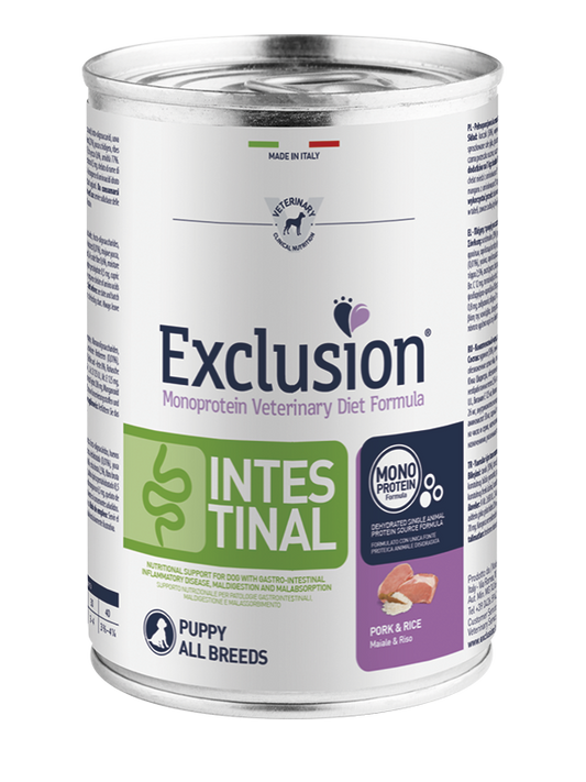 Exclusion Dog VET - INTESTINAL Monoprotein - Puppy All Breeds Pork