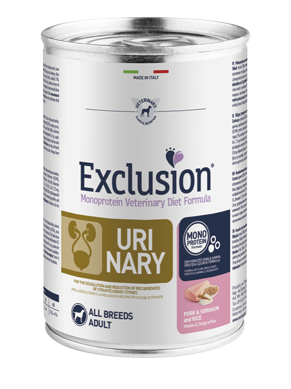 Exclusion Dog VET - URINARY Monoprotein - Adult All Breeds Pork